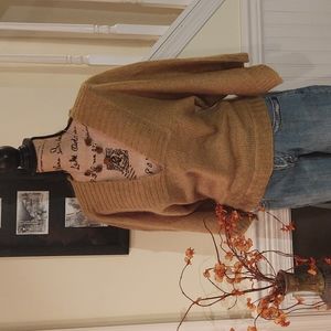 ZARA | EUC Chartreuse Mohair Sweater